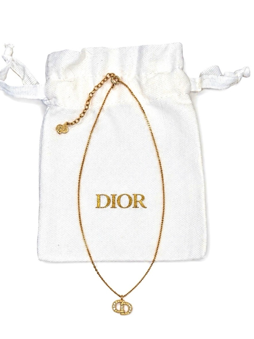 Christian Dior Clair D Lune Vintage Gold Plated Necklace